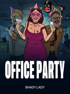 Office Party humorvoller Slot mit Party-Thema und zufälligen Wild-Features